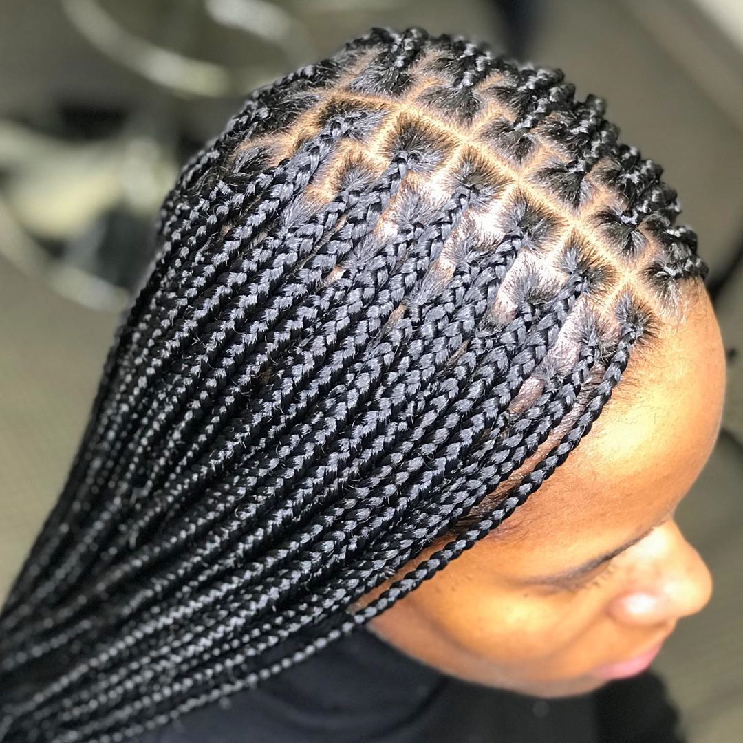 Small Box Braids Thefashiontamer