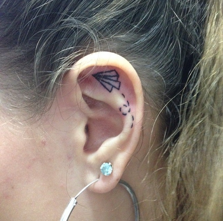 Tiny Ear Tattoos