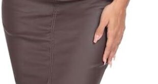 Our Take on the Faux Leather Midi Pencil Skirt: Chic & Sleek!