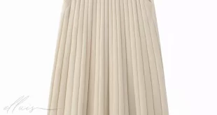 Erdo City Drawstring Midi Skirt: Cashmere Umbrella Skirt and Long Cashmere Skirt