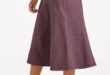 Bonmarche Pink Herringbone Panelled Skirt, Size: 16