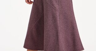 Bonmarche Pink Herringbone Panelled Skirt, Size: 16