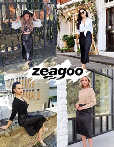 Discovering‌ Elegance: ‌Our Take on Zeagoo's Satin Midi Skirt