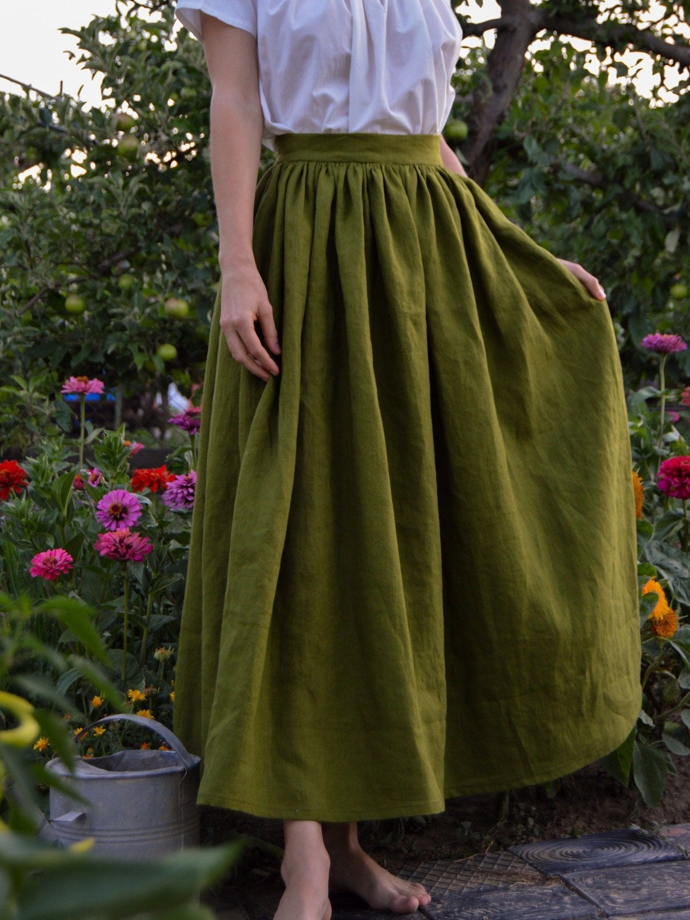 Women’s Linen Skirt by SlovakMeadows