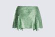 Lula Green Chainmail Mini Skirt - XS