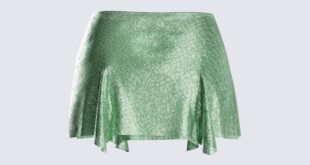 Lula Green Chainmail Mini Skirt - XS