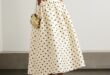 Self-Portrait - Polka-dot Taffeta Midi Dress - Cream - UK 14