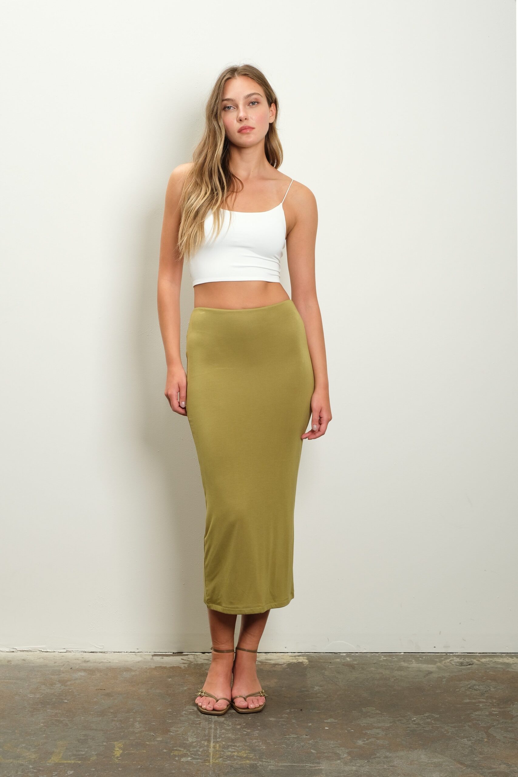 Elevate Your Style with the Seamless Knit Midi Skirt from RK Collections Boutique