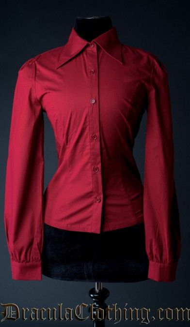 Red Cotton Marquess Blouse