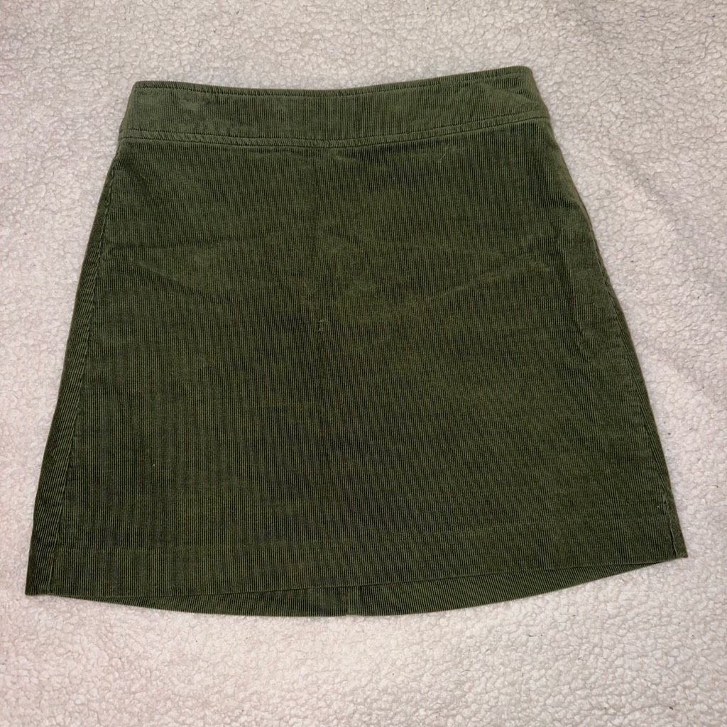 Discover Timeless Style with the J. Crew Women’s Corduroy Olive Green Skirt