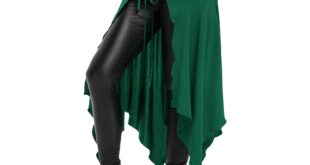 Baqcunre Fashion Solid Gothic Punk Asymmetric Lace Up Slit Front Skirt A Line Skirt Women'S Skirts Skirts For Fall 2023 Long Skirt Women Clothing Skirts For Women,Color Green,Size M - Walmart.com