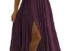 Elegant Off-Shoulder Satin Prom Dress with Pockets