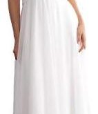 Elegant One Shoulder Chiffon Bridesmaid Dress with Pockets