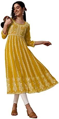 Elevate Our Ethnic Style with the Chikankari Anarkali Set