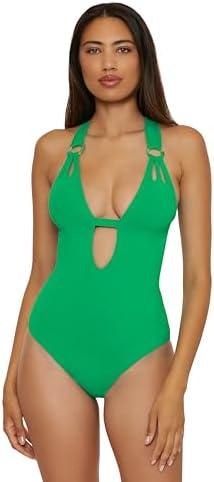 Dive into style with trendy,​ chic women's one-piece swimsuits!