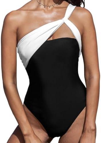 Dive into ⁣style with trendy, chic women's one-piece‌ swimsuits!