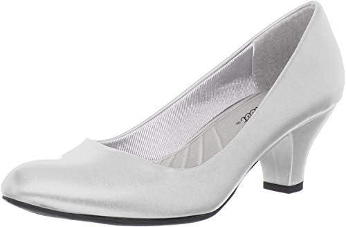 Slip-On Women's​ Wedding Shoes with Rhinestones & ⁢Flowers