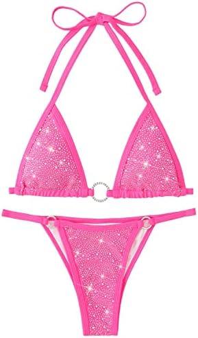 Explore trendy two-piece women's bikinis for beach fun!