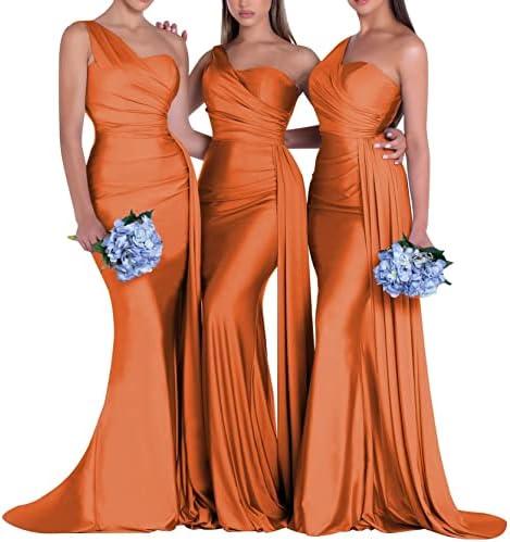 Elegant Long Sleeve Bridesmaid Dresses ‍with Slit & Sleeves