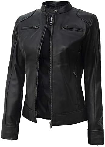 Explore our stylish women's leather jackets collection!