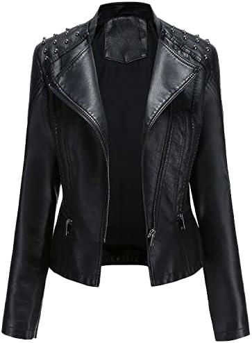 Trendy Women's Leather and Fleece Jackets for Fall 2024