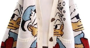 We Review the Cute Cartoon Duck Knit Cardigan: A Cozy Find!