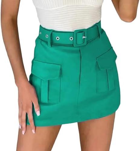 Why We Love the Women's Summer Low Waist Cargo Denim Skirt