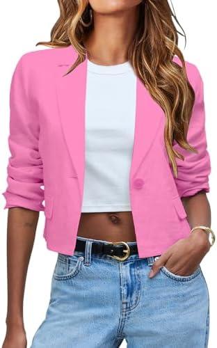 Stylish Women's 3/4 Sleeve Tees & Blazers for Any Occasion