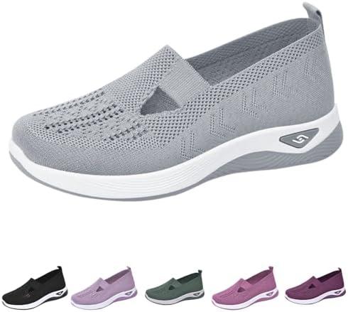 Explore Comfort with Women's Stylish Slip-On Walking Sneakers