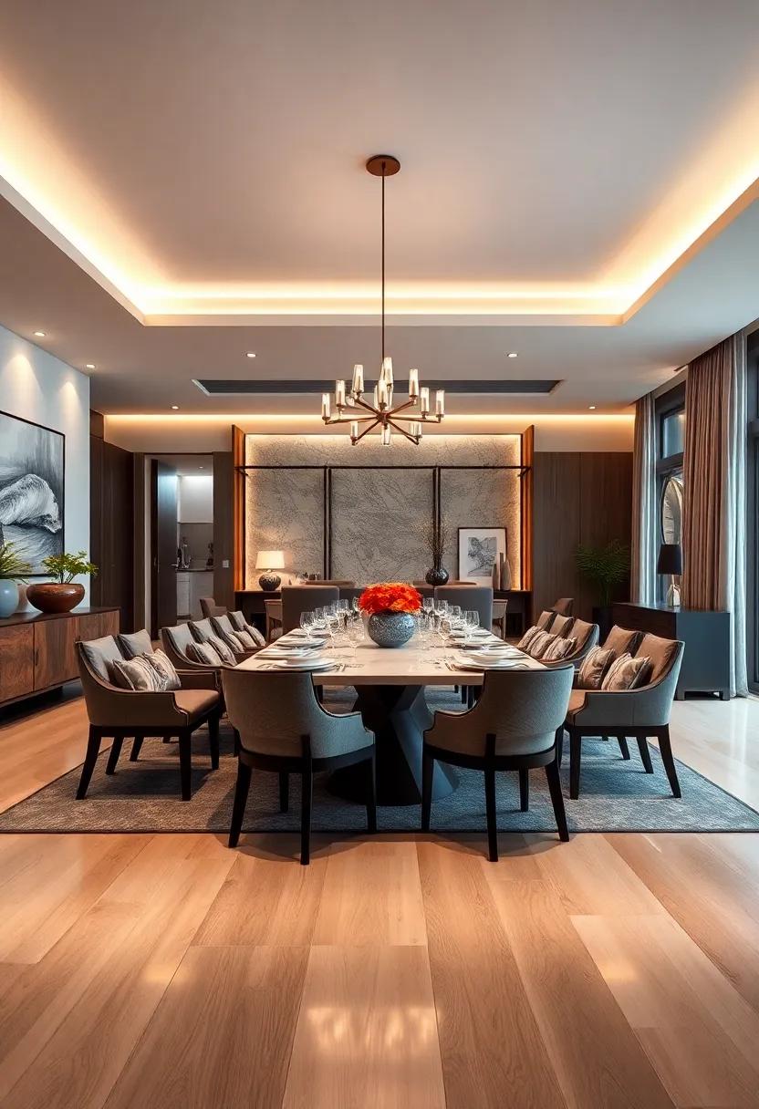 Ambient Lighting: Use dimmers and layered lighting options to⁤ control the mood for any occasion, from casual dinners to elegant soirées