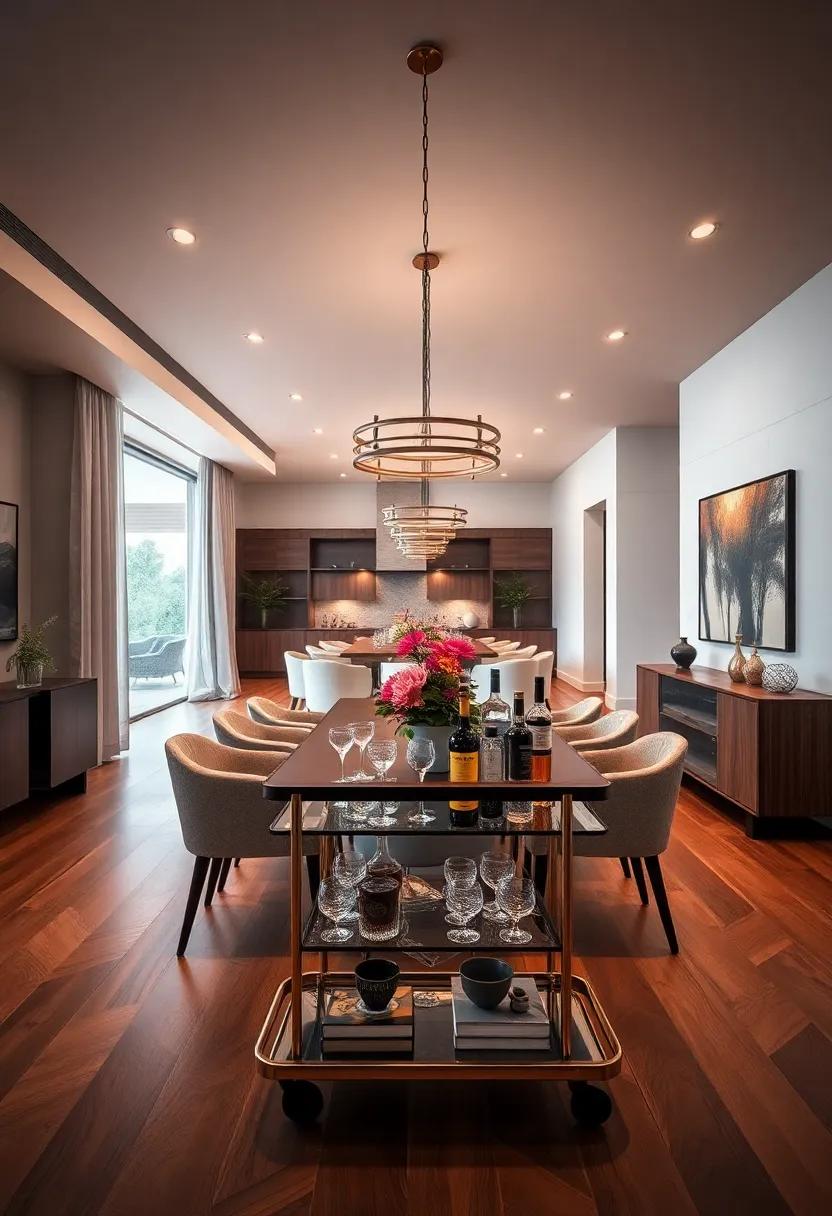 Bar ⁤Cart or ⁤Station: Add a stylish bar cart stocked with premium drinks and glassware for entertaining guests effortlessly