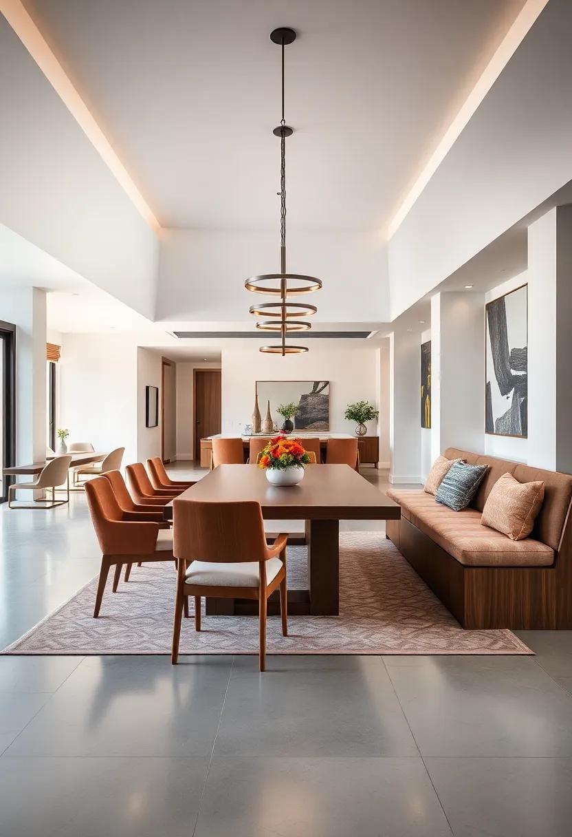 Customizable‌ Seating: Opt for a⁣ mix of dining chairs⁢ and built-in benches that can accommodate various gatherings and preferences