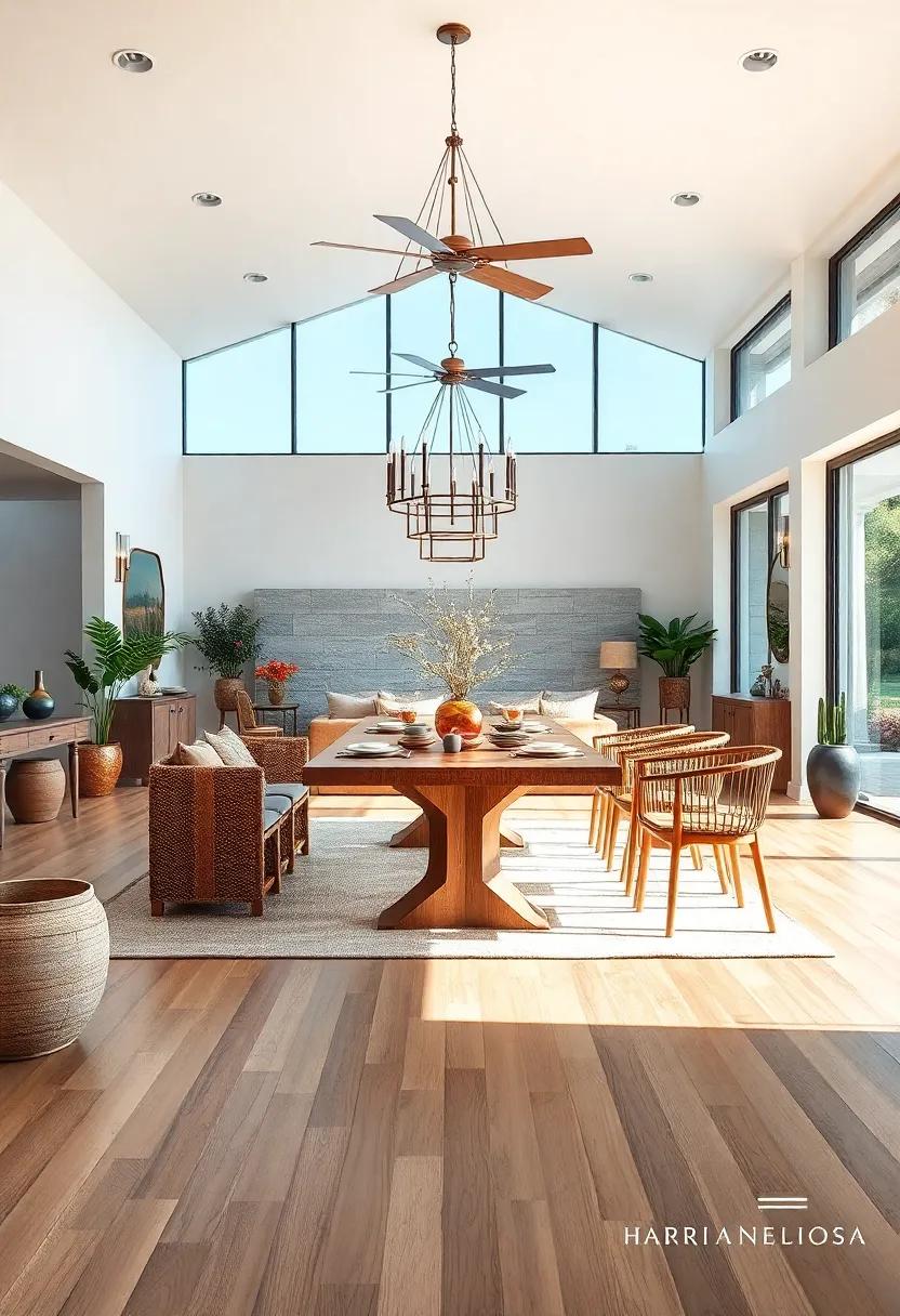 Outdoor-Inspired decor:⁣ Blend natural elements like ​wood finishes and slate details to evoke an outdoor dining experience year-round