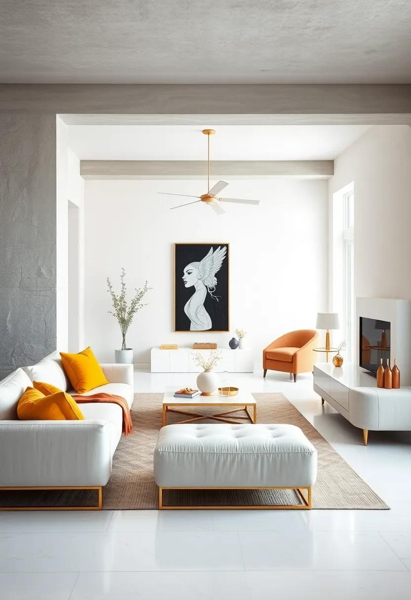 Golden Accents: the Perfect Touch of luxury in Minimalist Spaces