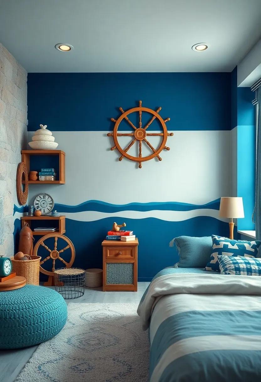 Nautical⁣ Adventure: set ‌sail‌ with a⁢ nautical⁣ room ​design,including ship wheel decor,blue ‌and white color​ schemes,and oceanic elements that ⁢evoke a sense⁣ of maritime fun