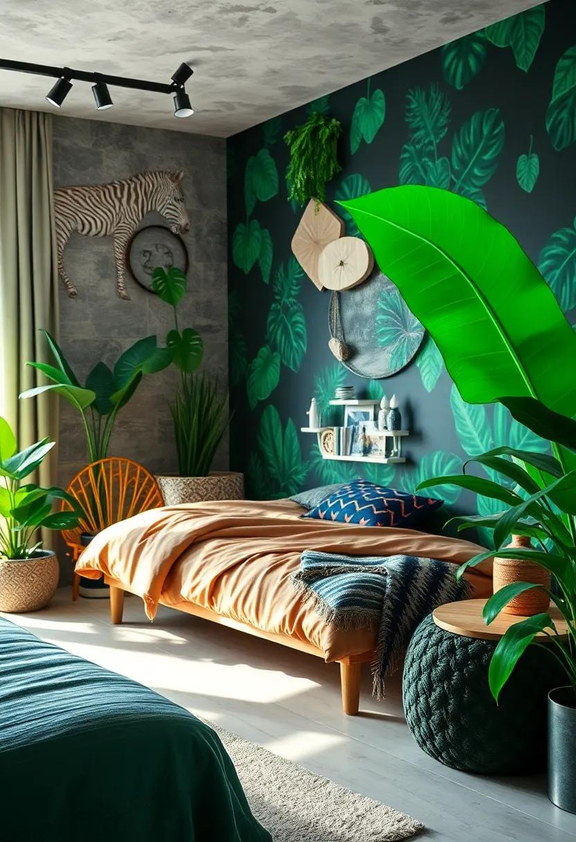 Urban Jungle: ‌Bring the outdoors⁤ inside ⁢with a⁤ jungle ​theme,‌ incorporating lush greenery, ⁢animal‌ prints, ⁣and ‌nature-inspired decorations⁣ for a ‍refreshing, vibrant space
