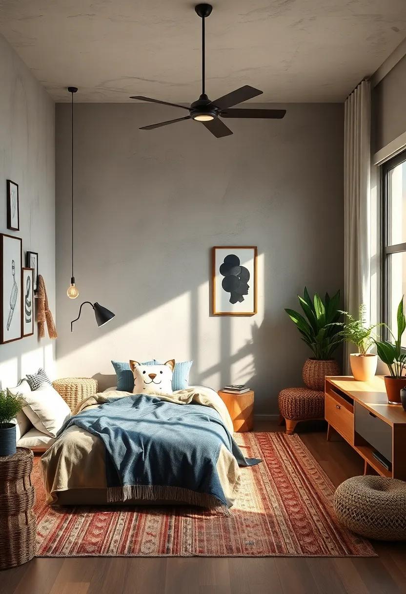 Modern Bohemian: ⁢Strike‍ a balance between modern and bohemian with eclectic ⁢decor, layered textiles,‌ and plenty ⁤of plants for a cozy, laid-back environment
