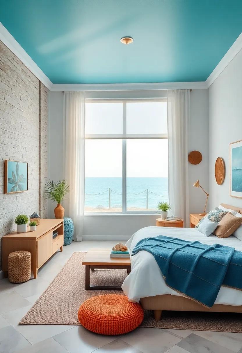 Ocean Breeze Retreat: Evoke ⁢the‌ calmness of⁤ the beach with ‍soft colors, beachy decor, and shell accents, creating a serene retreat from ⁣the chaos of daily life