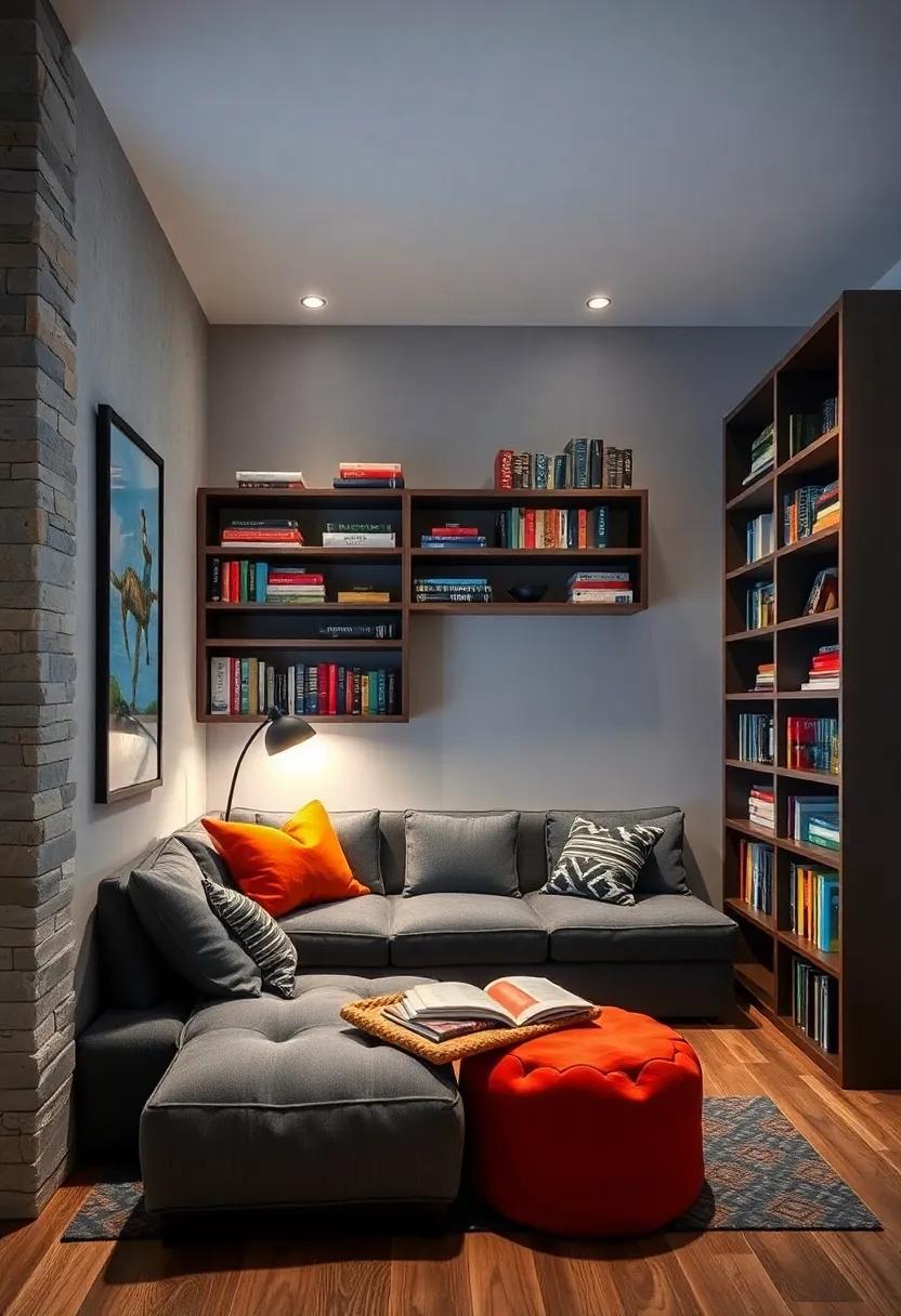 Cozy Reading ‍Nook: Foster​ a love for books ​with ‌a dedicated reading nook, featuring snug seating, a big bookshelf, and‍ soft lighting that invites⁣ exploration of new⁤ worlds