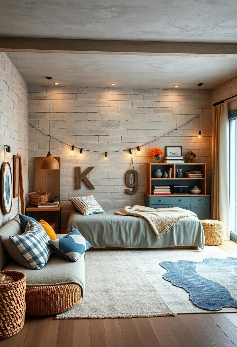 Industrial Chic: Use⁤ raw materials‍ like ⁣metal ⁣and wood, coupled with exposed brick ⁢and minimalistic furniture, to create a stylish, modern boy’s room with ​an urban vibe
