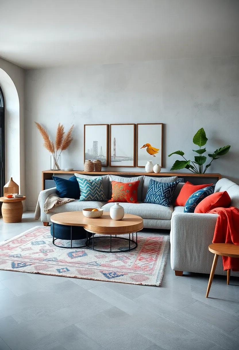 Style with ​Throw Pillows: Layer ⁣various sizes and shapes of pillows to create⁢ visual​ interest and encourage lounging