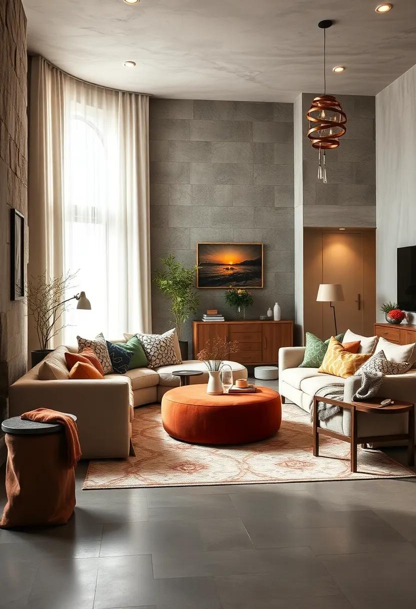 Choose⁤ Multi-Functional Pieces: incorporate ottomans or benches that provide storage⁢ and double ‍as stylish décor