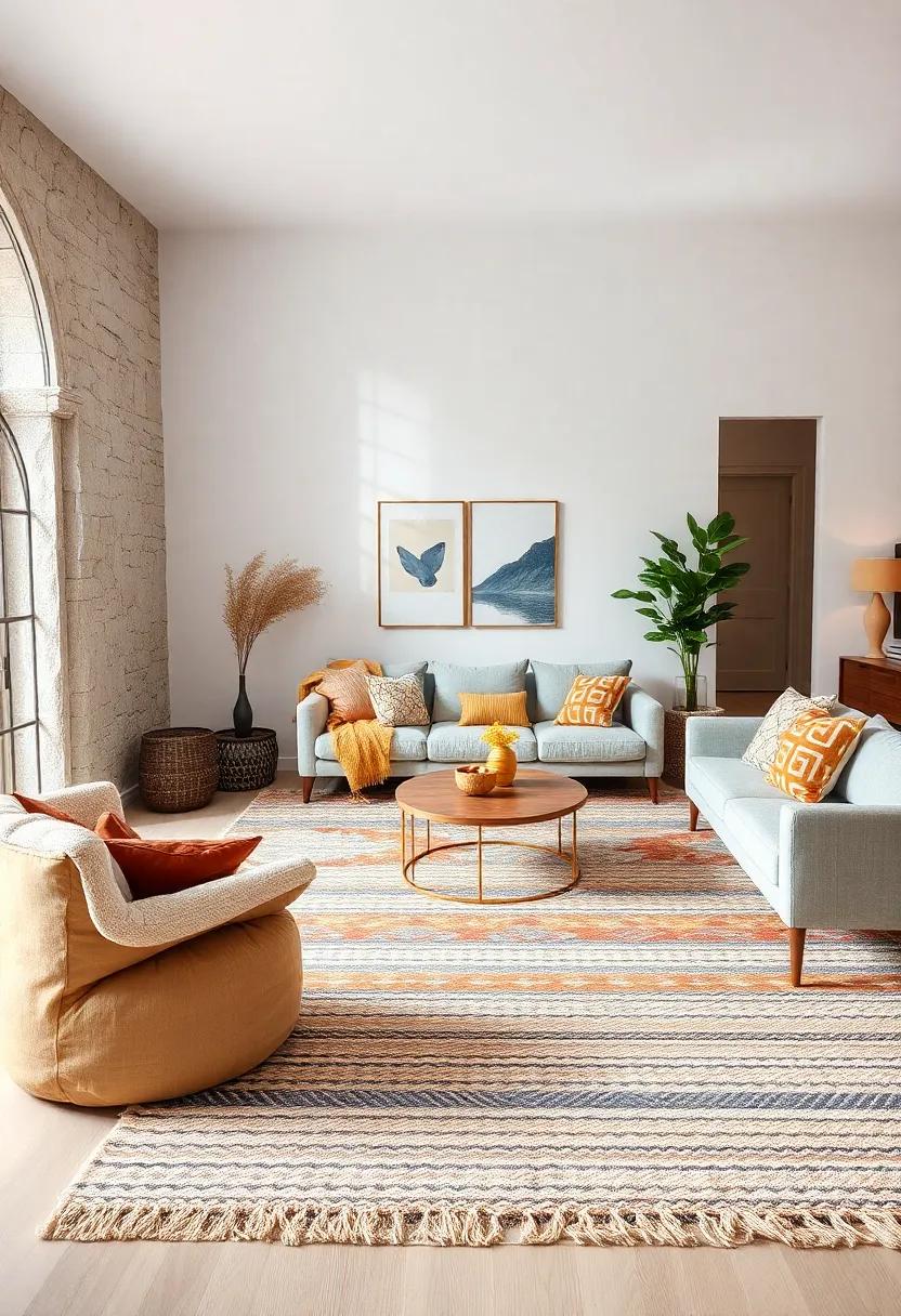 Integrate Woven Rugs: ‍use area ‌rugs with traditional ‌Scandinavian patterns—think minimalist designs or subtle stripes—to define spaces ‍and add warmth ⁢underfoot