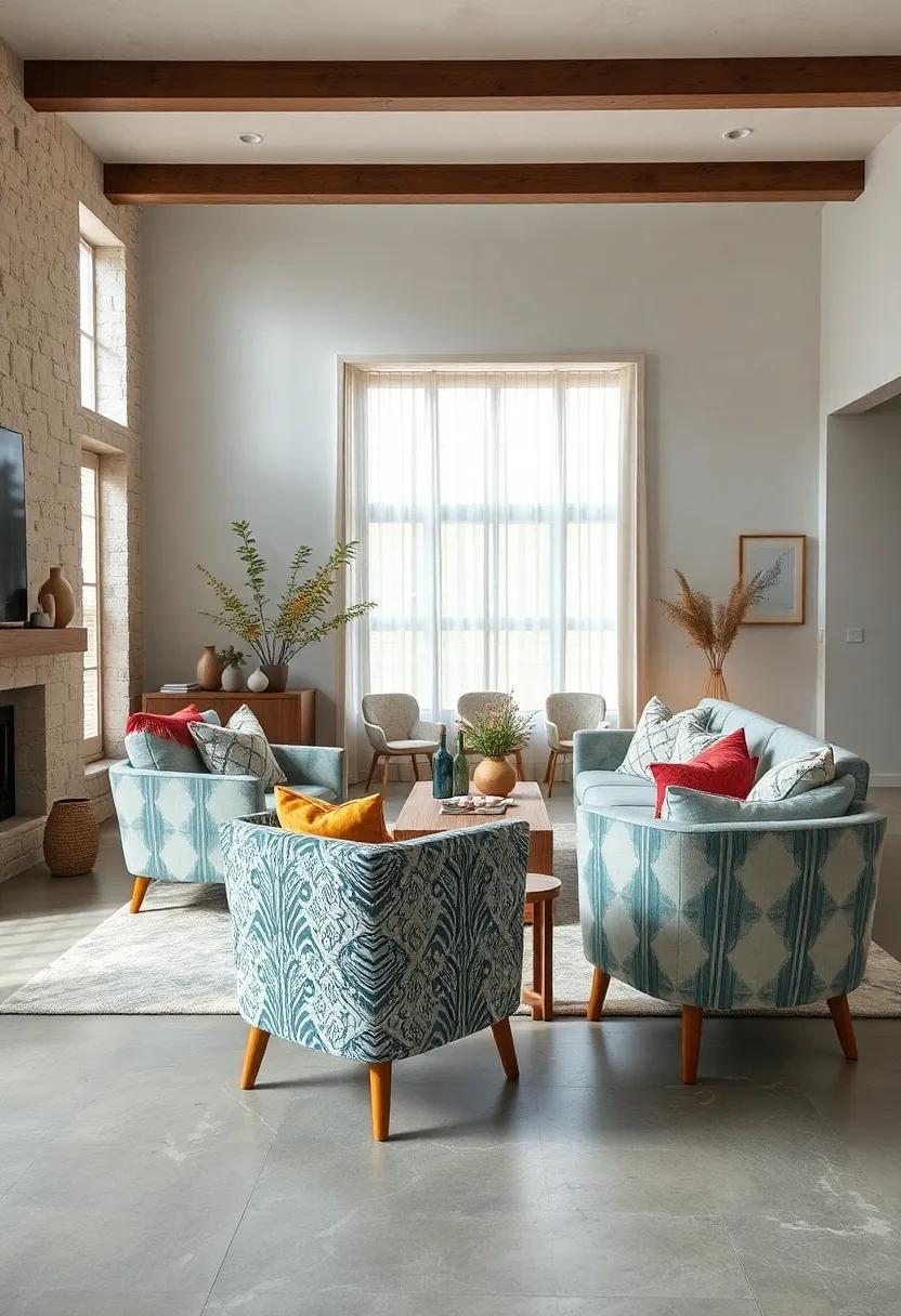 Use ‌Accent Chairs: Find‍ chairs upholstered in Scandinavian patterns to create an ⁤inviting conversation area with ⁤style