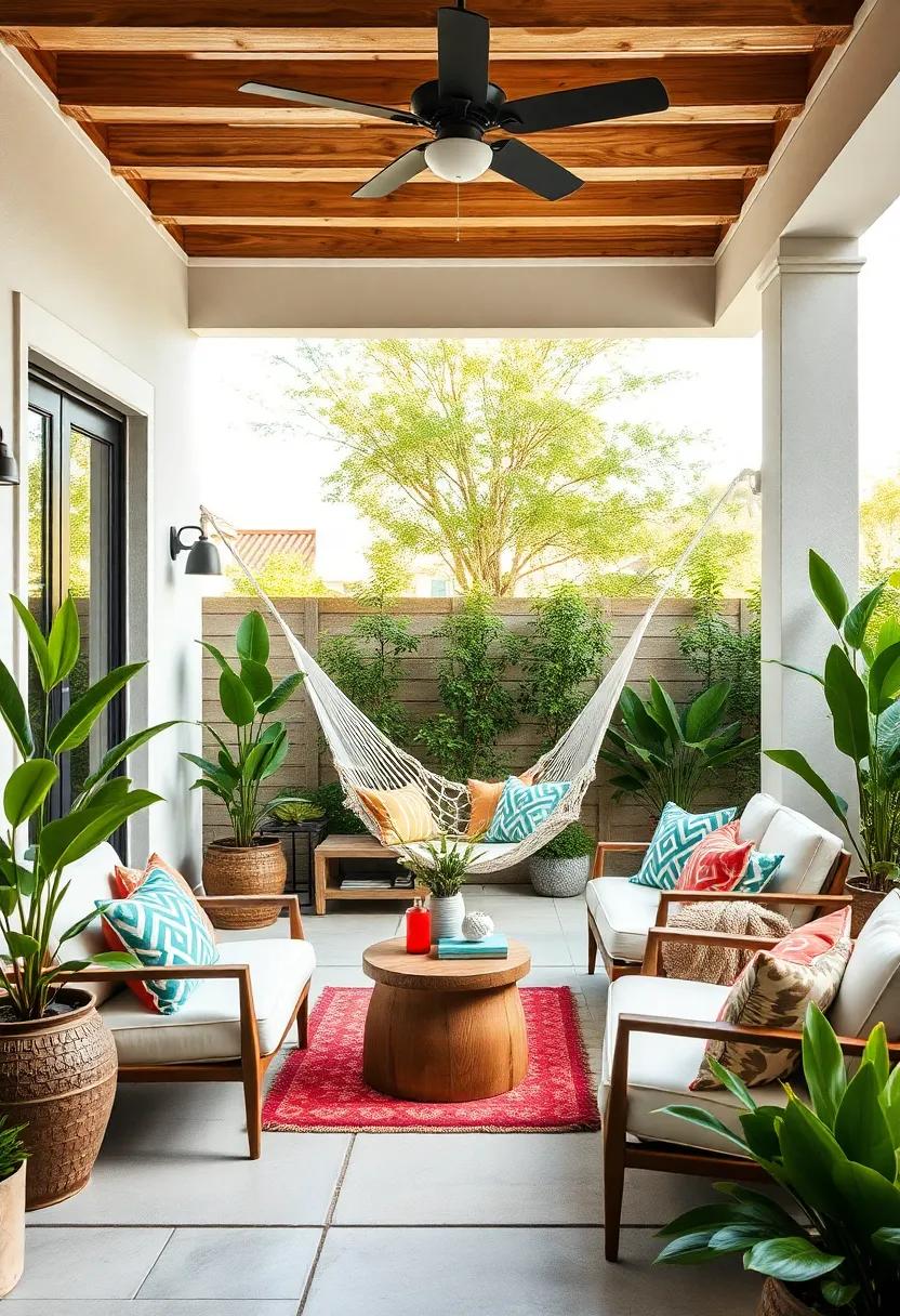 Hammock Haven: Hang a hammock for ultimate relaxation—perfect for lazy afternoons with a good book or a nap in the sun