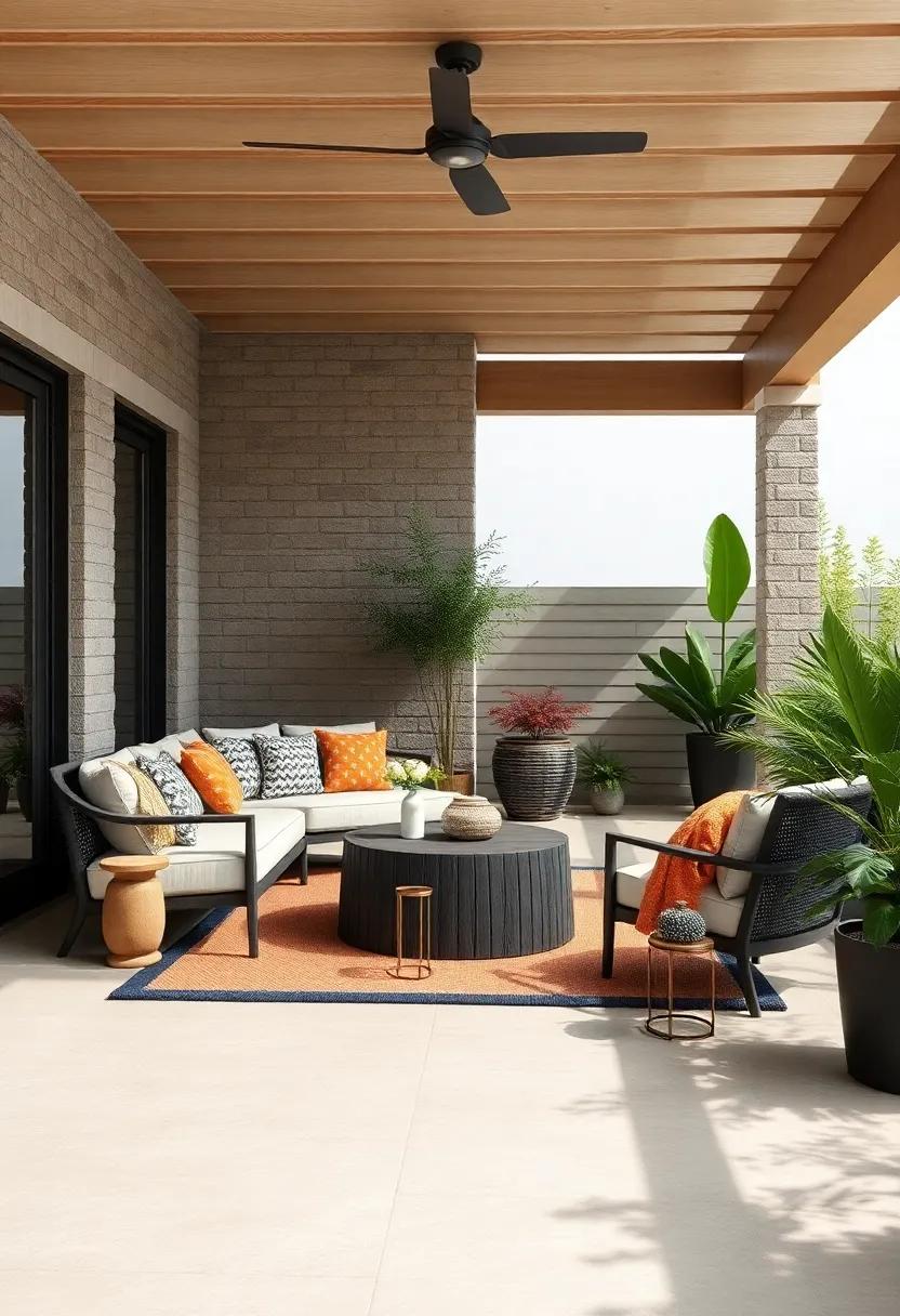 Minimalist Design: Embrace a clean, uncluttered look with simple lines and a monochromatic color scheme for a modern outdoor retreat