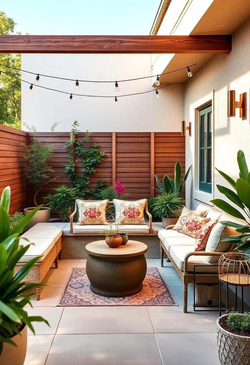 Cushioned Benches:‌ Invest in a cushioned⁤ bench‌ that not only provides comfort‌ but also serves as a decorative focal ‍point