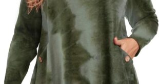 Why We Love the MONNURO Plus Size Olive Green Tie Dye Sweatshirt