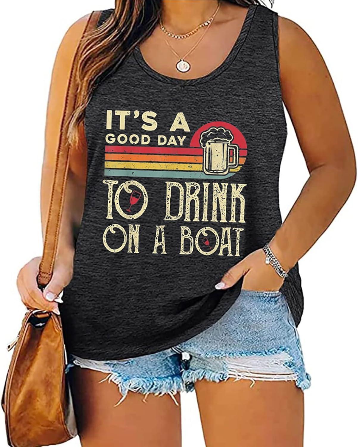 Our Honest Take on the Plus Size “Good Day to Drink On A Boat” Tank