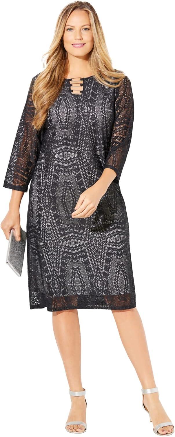 Our Honest Take on the Catherines Plus Size Crochet Lace Dress